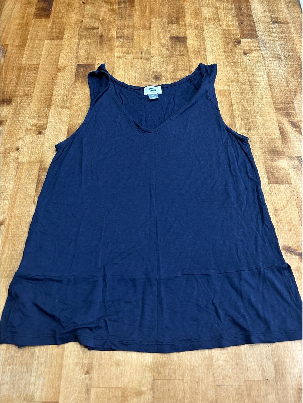 Old Navy Women's Navy Blue Sleeveless Tank Top Medium
